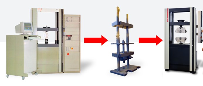Examples of testing-machine modernization from the client’s existing website